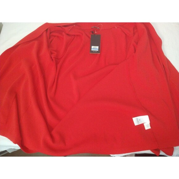 NWT Jones New York Cardigan Women's Sz XL Red Stretch Open Front Chore Pockets - Picture 12 of 16